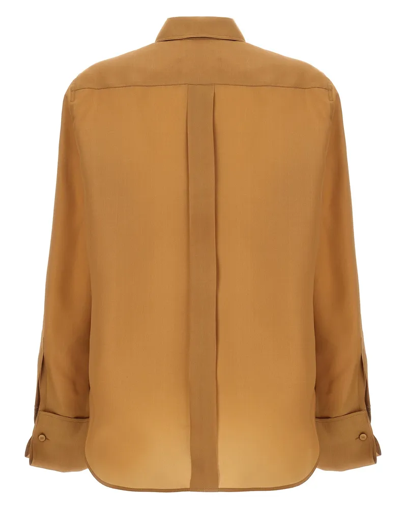 Max Mara Women's Beige Silk Blouse Beige