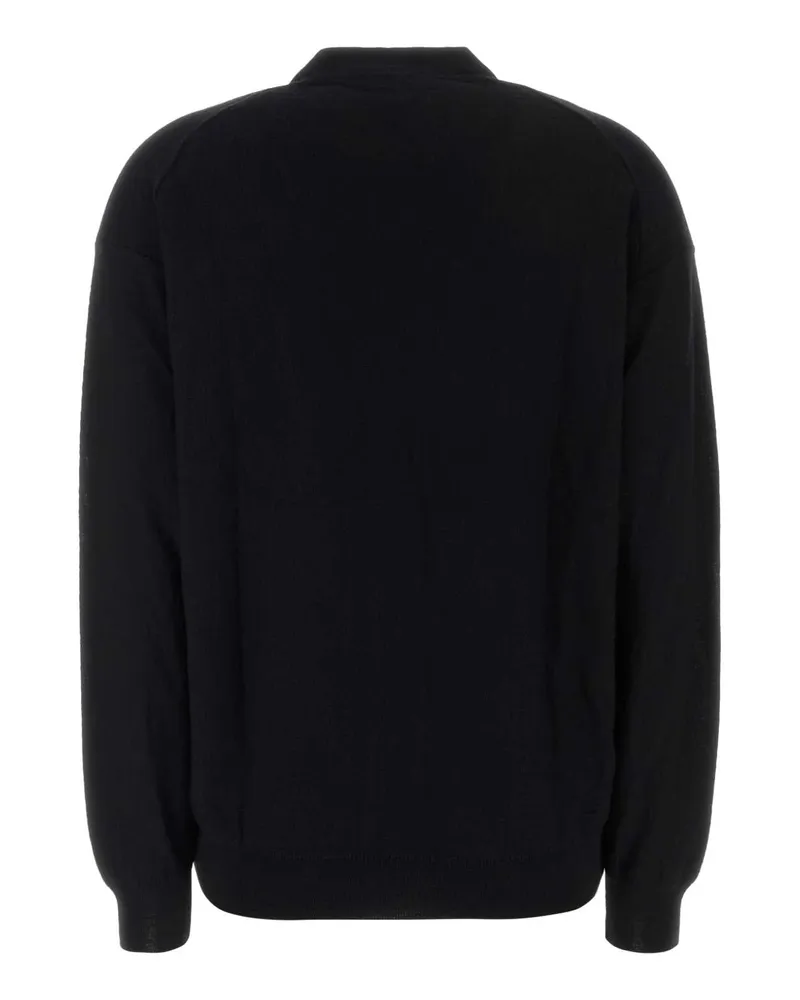 Christophe Lemaire Wool-Acrylic Knit Cardigan — Black Black