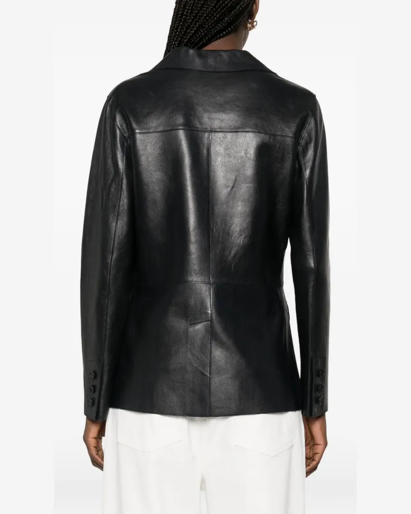P.A.R.O.S.H. Leather Jacket — Black Black
