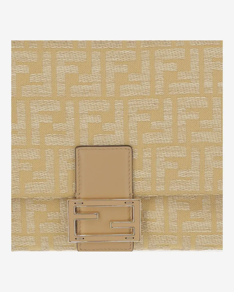 Fendi Women's Shoulder Bag Natural Honey Leather Beige