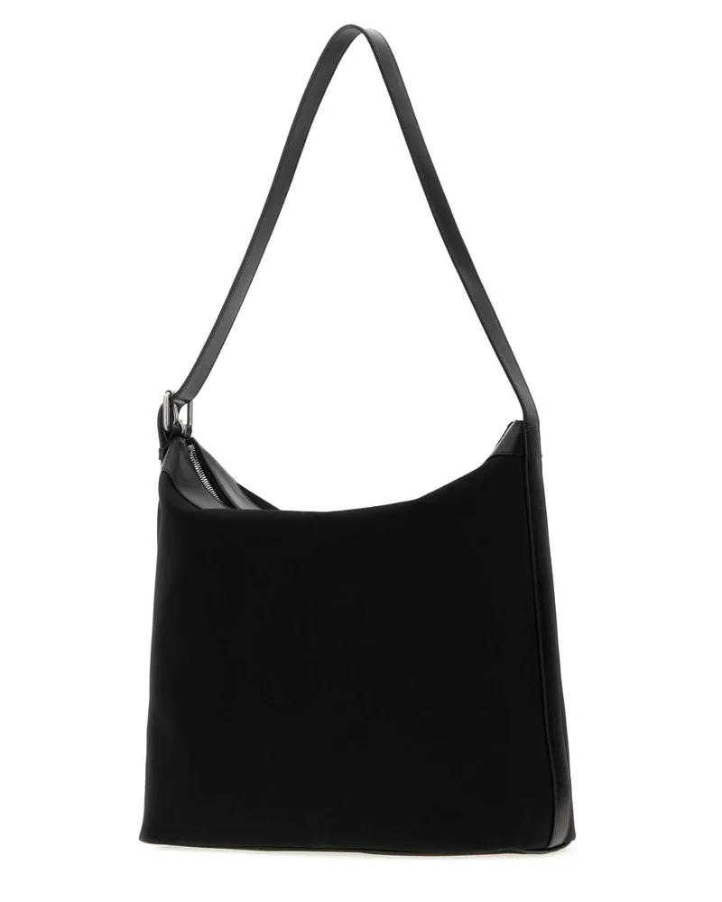 A.P.C. Suede Shoulder Bag — Black Black