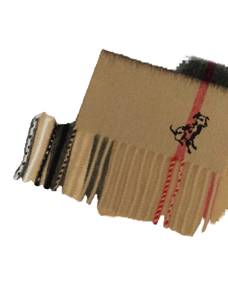 Burberry Giant Check Scarf — Beige Beige