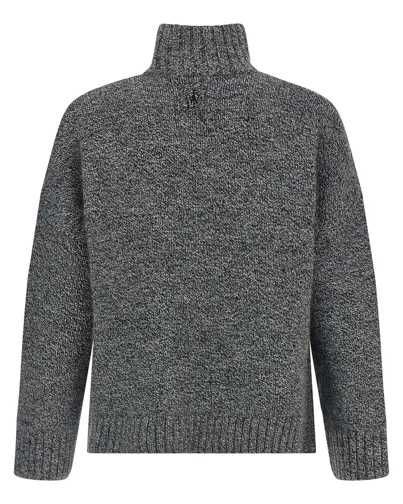 J.W.Anderson Leather Patch Pocket Sweater — Gray Gray