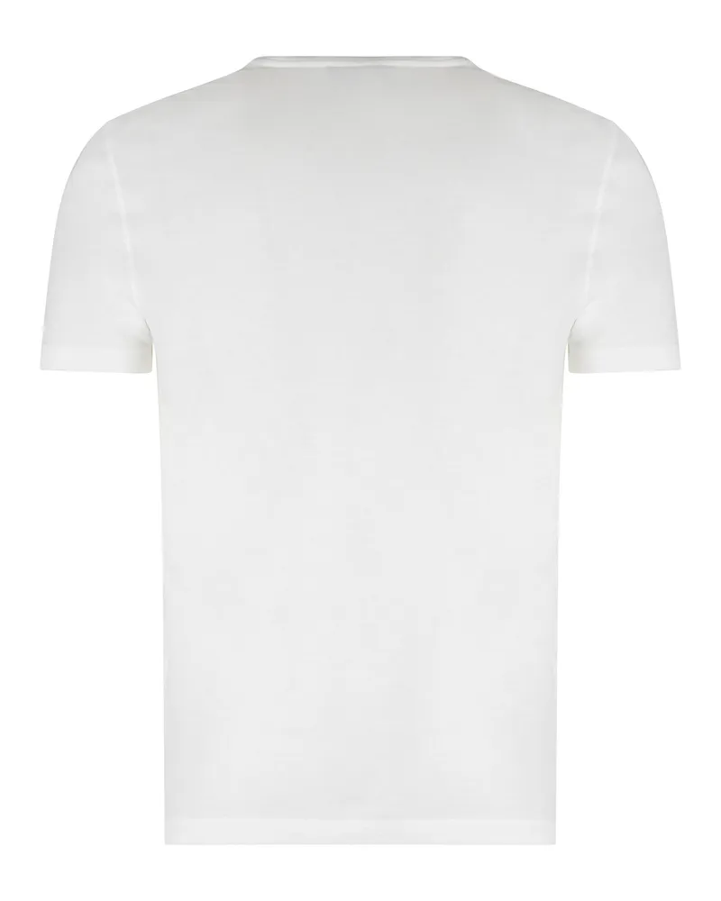 Slowear Cotton Crew-Neck T-Shirt — White White
