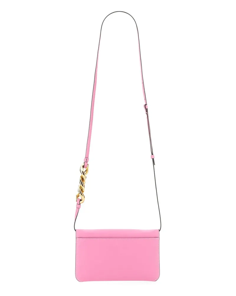 J.W.Anderson Minimalist Leather Shoulder Bag — Pink Pink