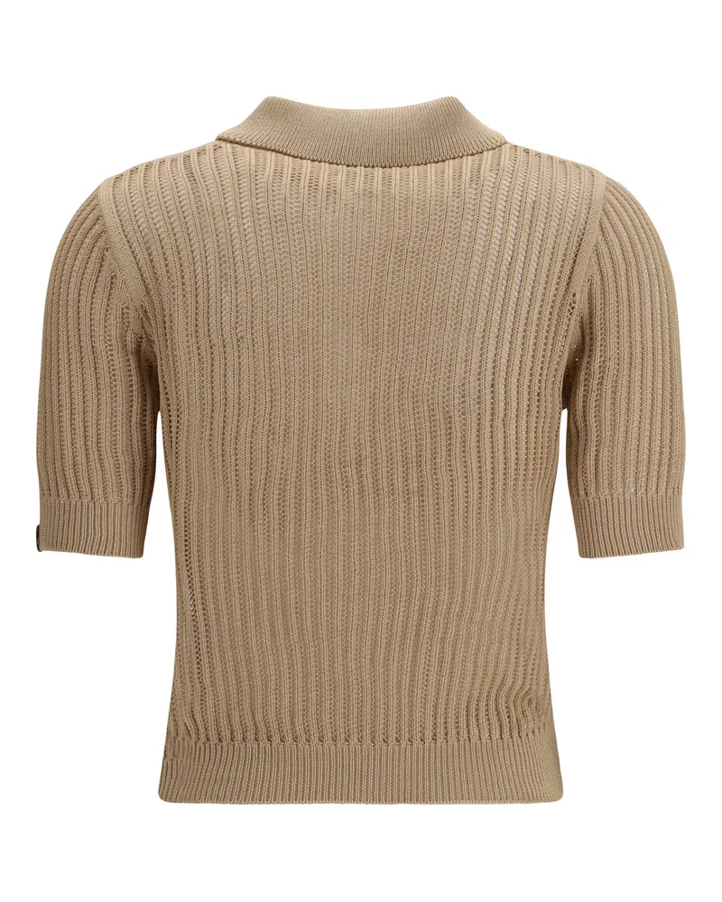 Jacob Cohën Women's Cotton Polo Light Camel Shirts T-shirts And Polos Beige