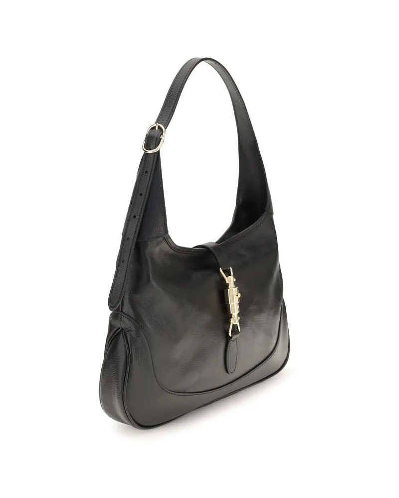 Gucci Women's Black Calf Leather Bos Taurus Handbag Bag Black
