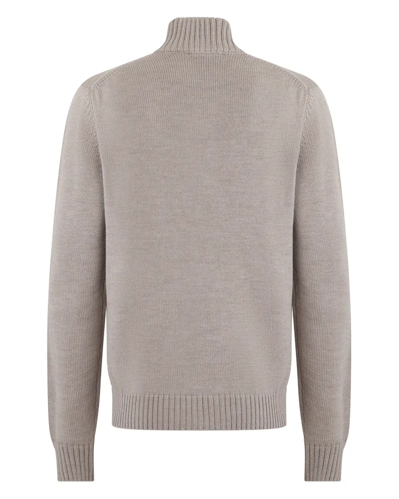 Slowear Men's Cardigan With Button Closure Beige Virgin Wool Cardigans Sweater Beige