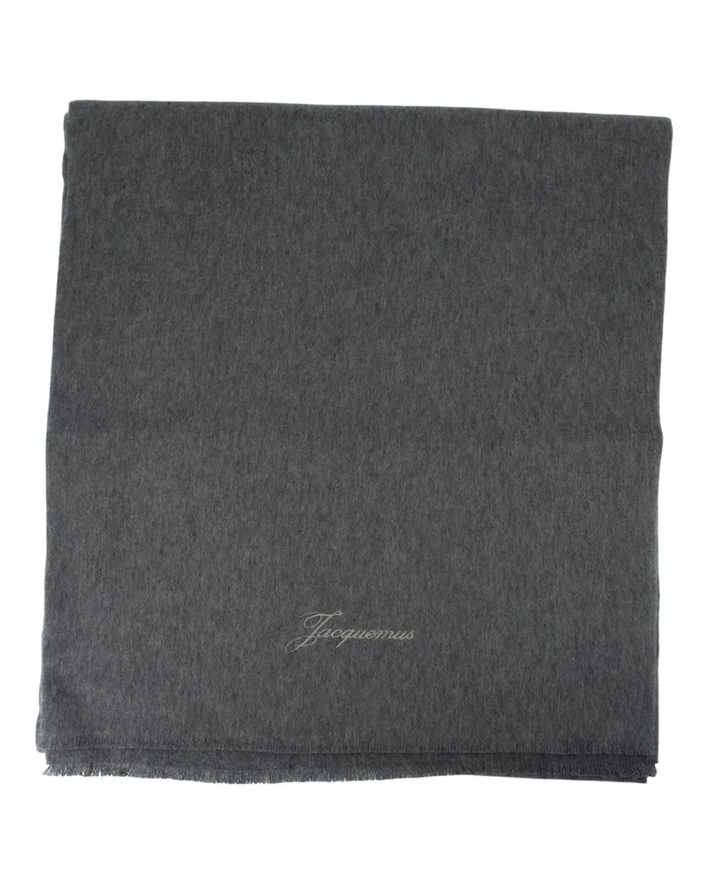 Jacquemus Women's Lecharpe Tailleur -  Wool Grey Accessories Scarves Gray