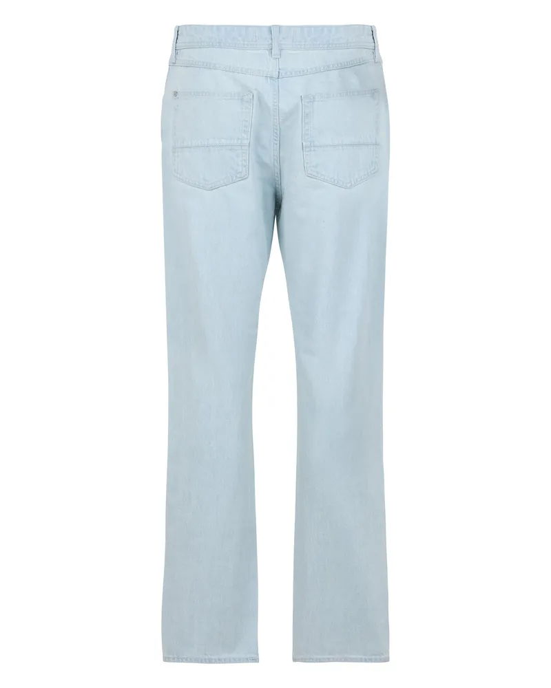 Stone Island Men's Jeans Straight Leg Light Blue Cotton Regular & Straight-Leg Blue
