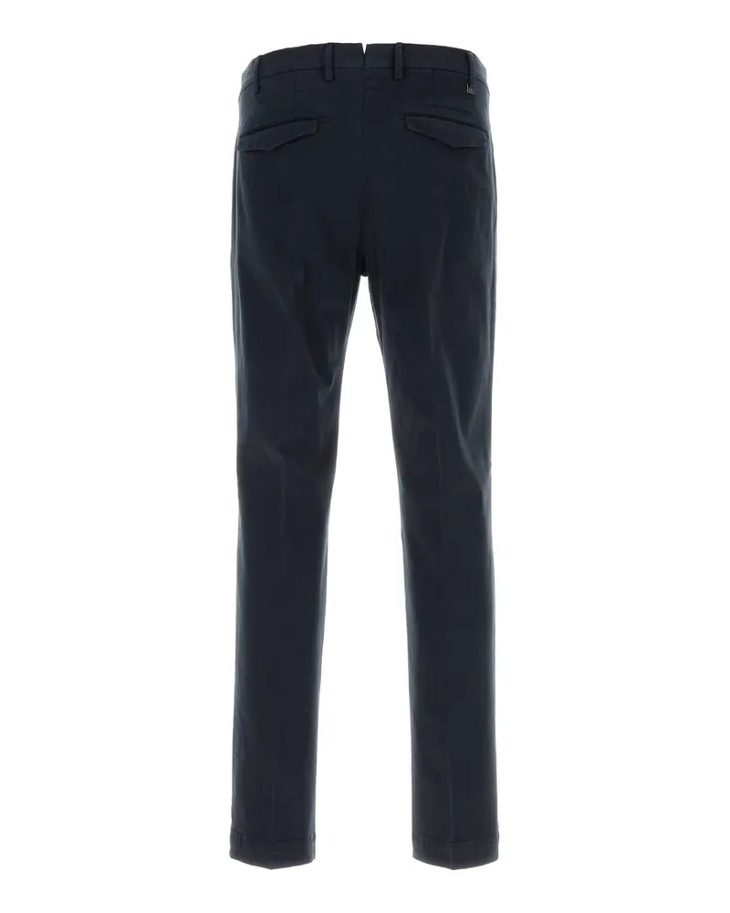 PT TORINO Men's Midnight Blue Stretch Cotton Pant Exterior: Elastane Pantaloni Trousers Blue