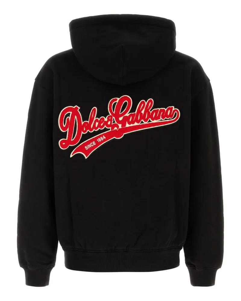 Dolce & Gabbana Men's Black Cotton Sweatshirt Nero Felpe Black