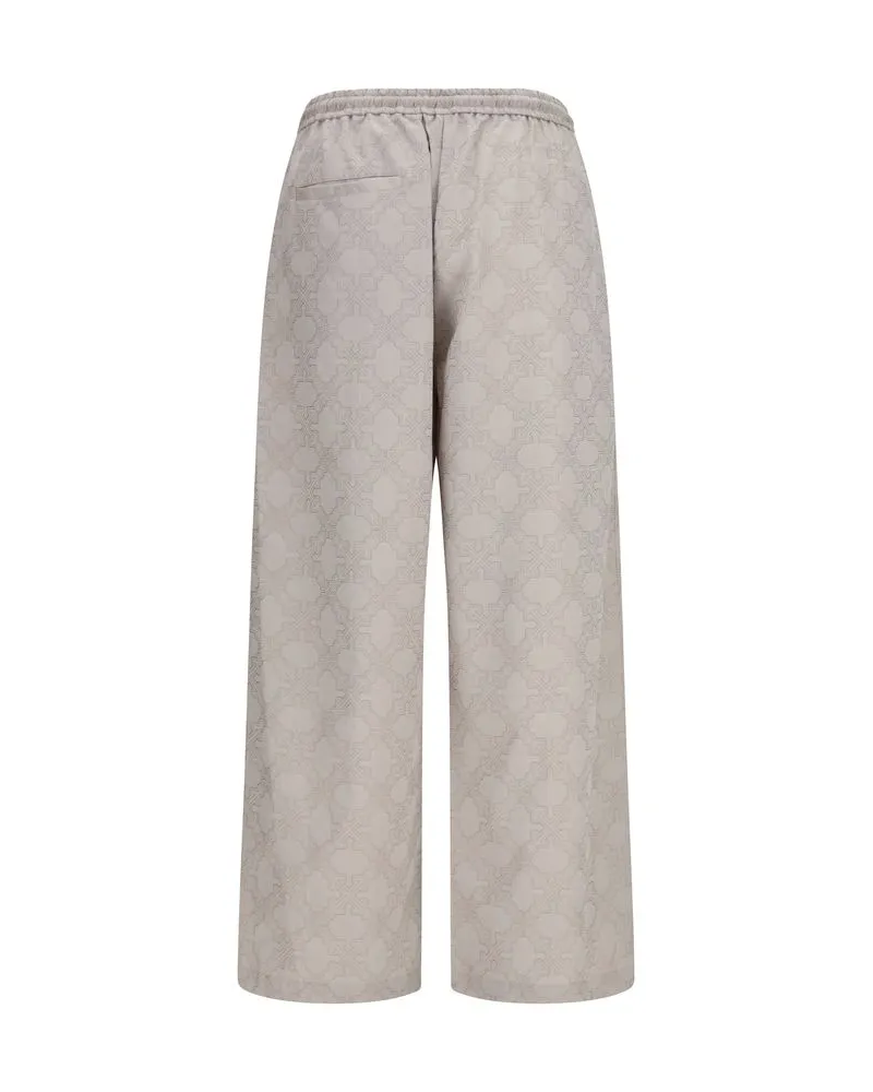 OFF-WHITE Men's Beige Cotton Casual Pants Beige