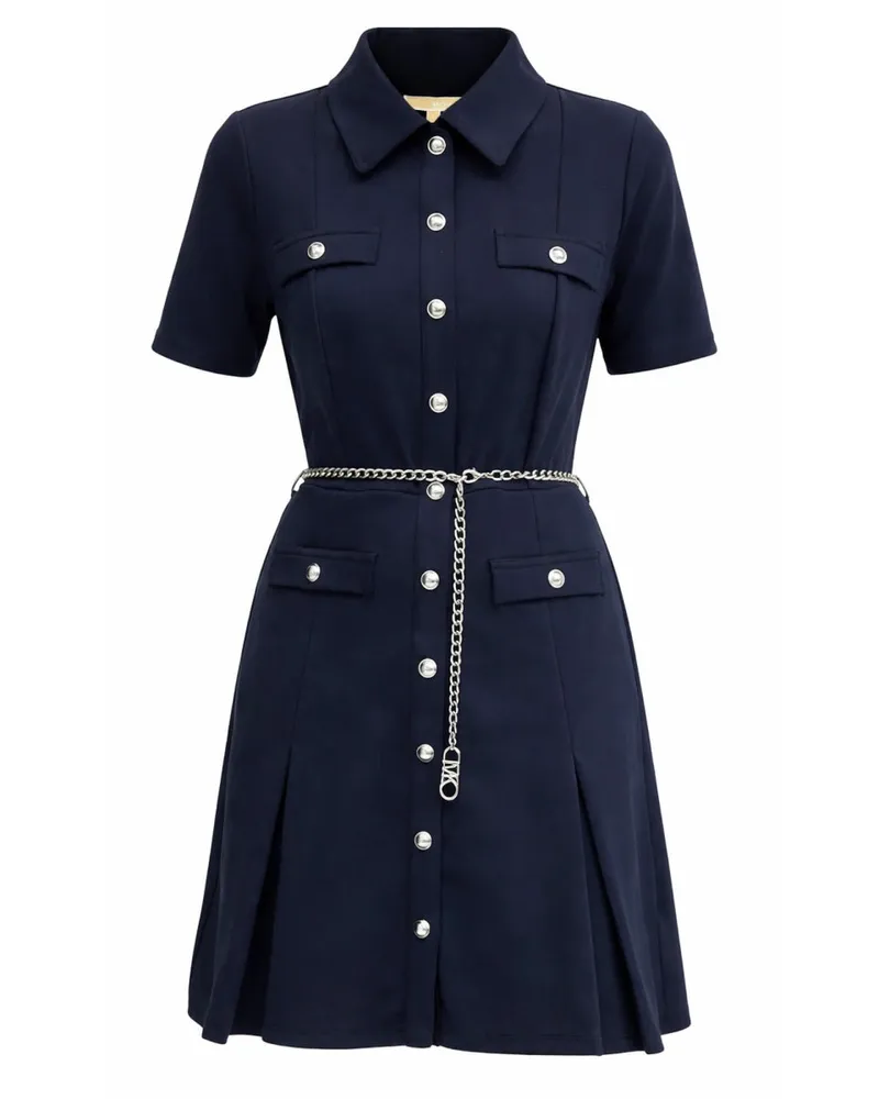 Michael Kors Neoprene Mini Dress — Blue Blue