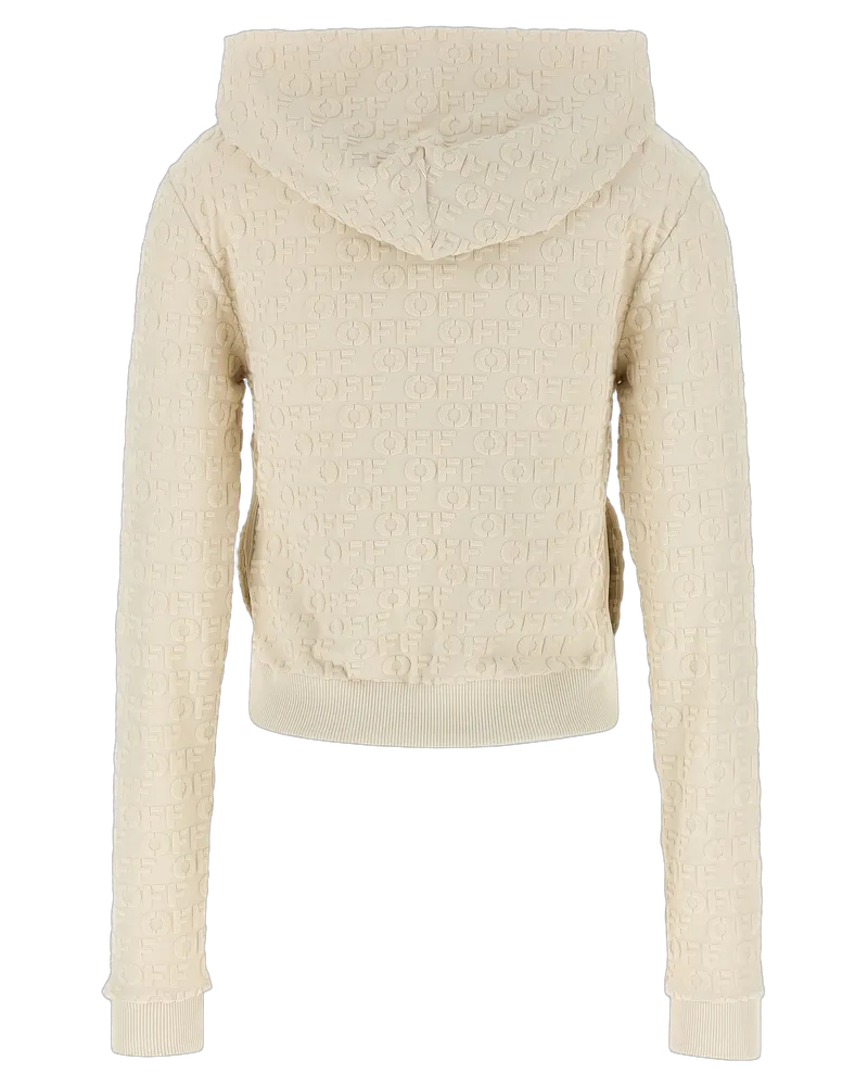OFF-WHITE Women Beige Cotton Sweatshirt Clothing Beige