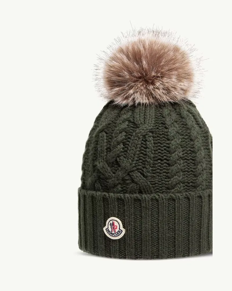 Moncler L20933B00041M1127877 Winter Hat — Khaki Khaki
