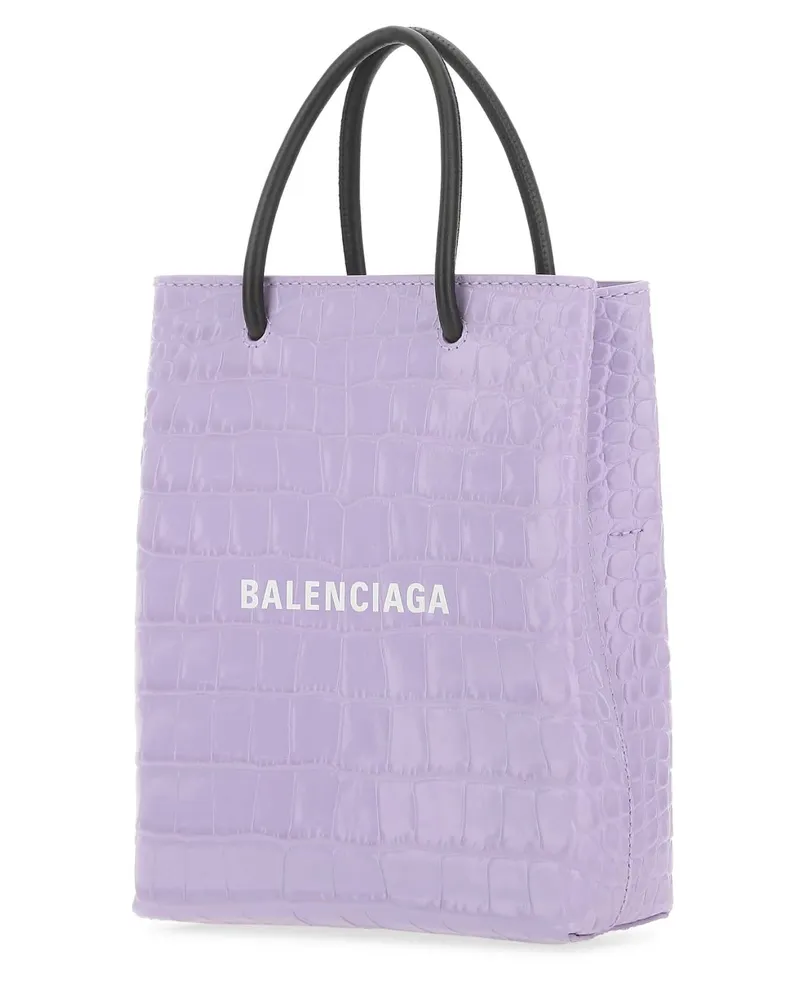 Balenciaga Cover Tote Bag — Purple Purple