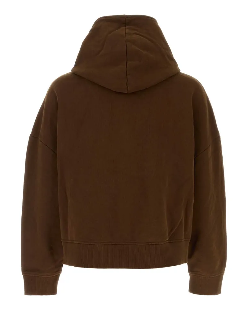 Entire Studios Men's Hoodie Brown Cotton Sweater Brown