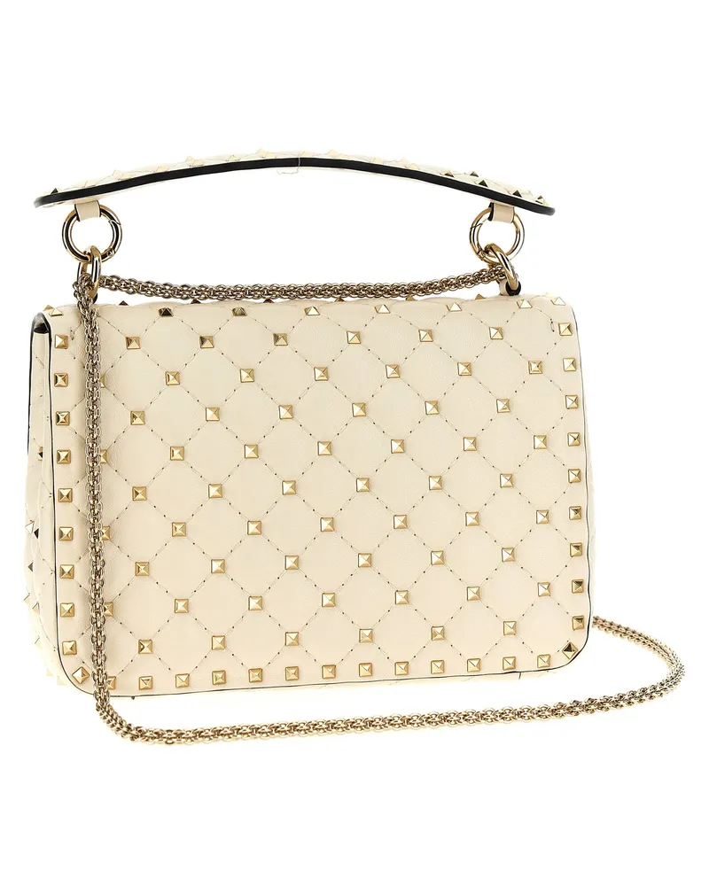 Valentino Garavani Women's White Lamb Leather Shoulder Bag White