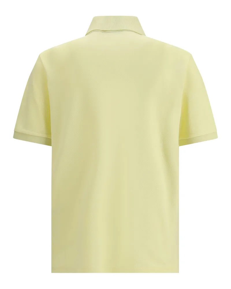 Thom Browne Men's Polo Whit Iconic Bands Yellow Cotton Shirts T-shirts And Polos Yellow