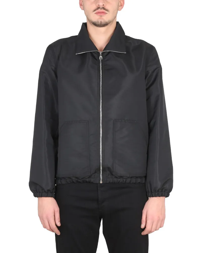 Alexander McQueen Logo Black Polyester Jacket — Black Black