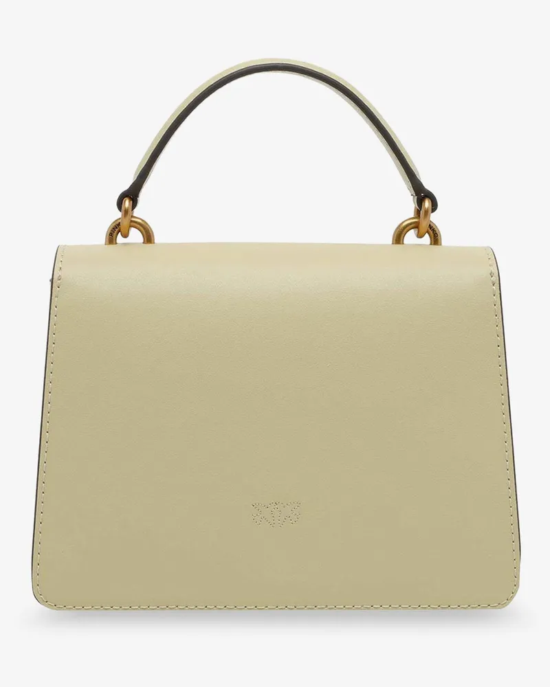 Pinko Women's Crossbody Bag Love One Yellow Leather Shoulder Yellow