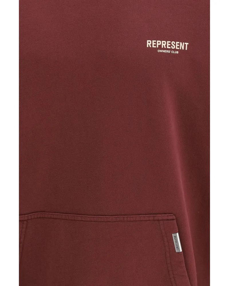 REPRESENT Owners Club Hoodie — Burgundy Burgundy
