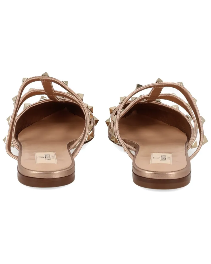 Valentino Garavani Pyramid Stud Flat — Pink Pink