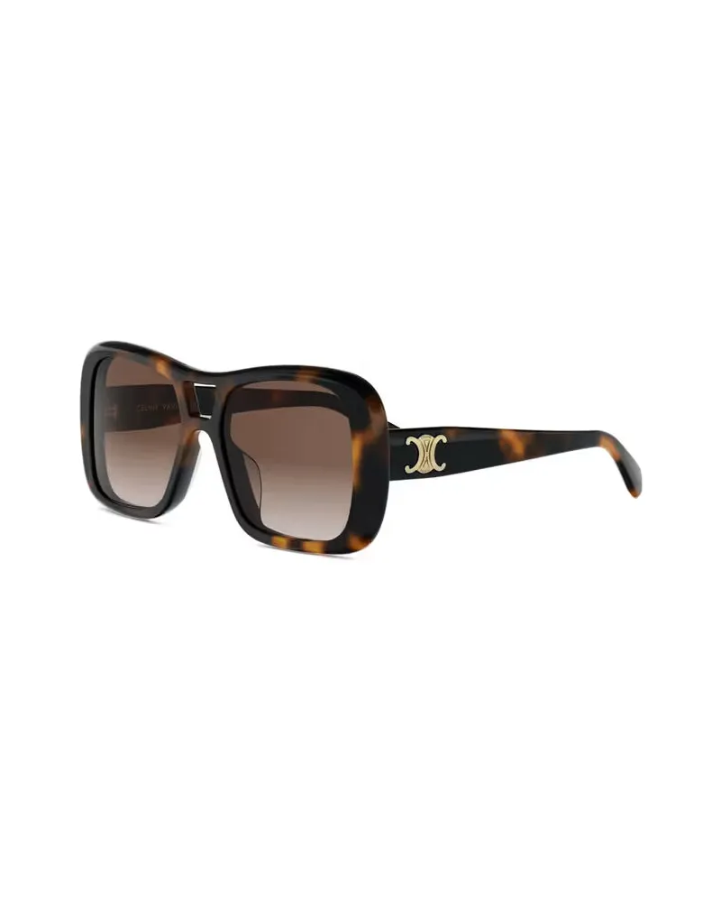 Celine CL40331U Oversized Square Sunglasses — Brown Brown