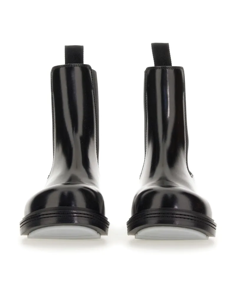 Bottega Veneta Fireman Chelsea Boot — Black Black