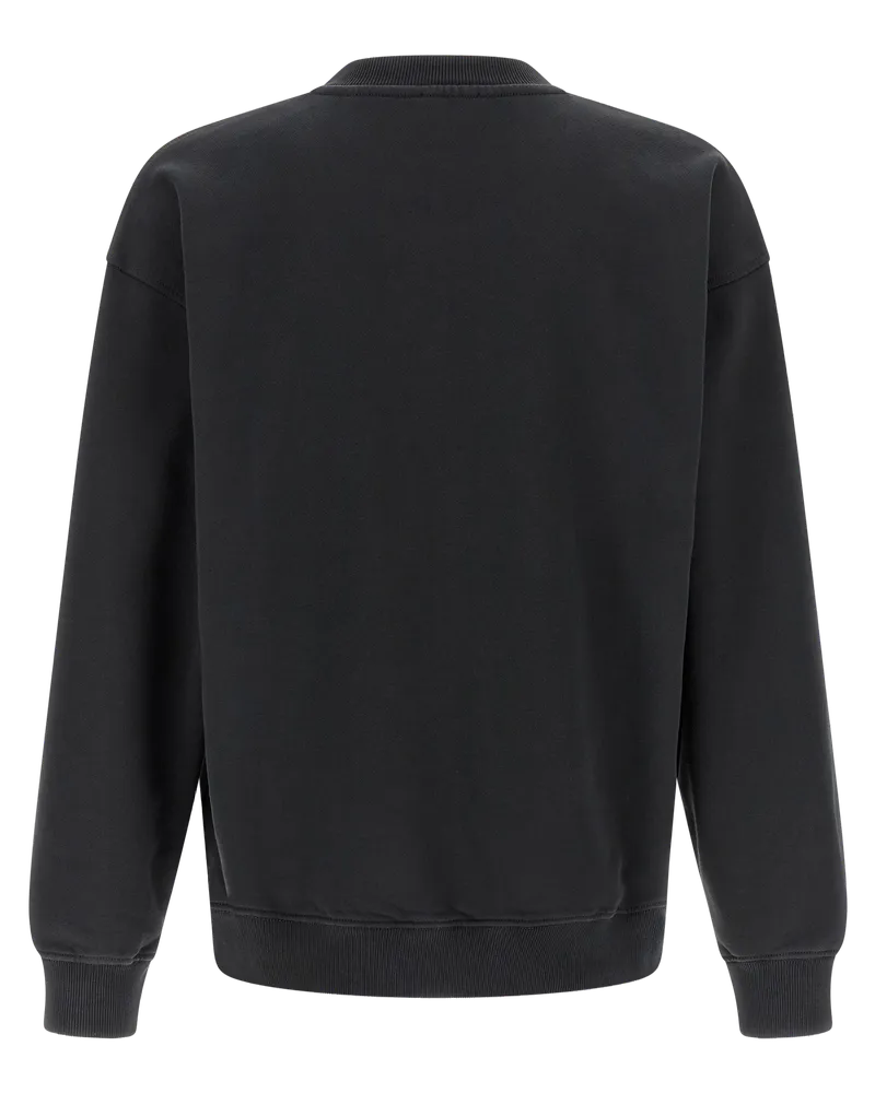 Diesel Flocked Oval D Logo Sweatshirt — Black Black