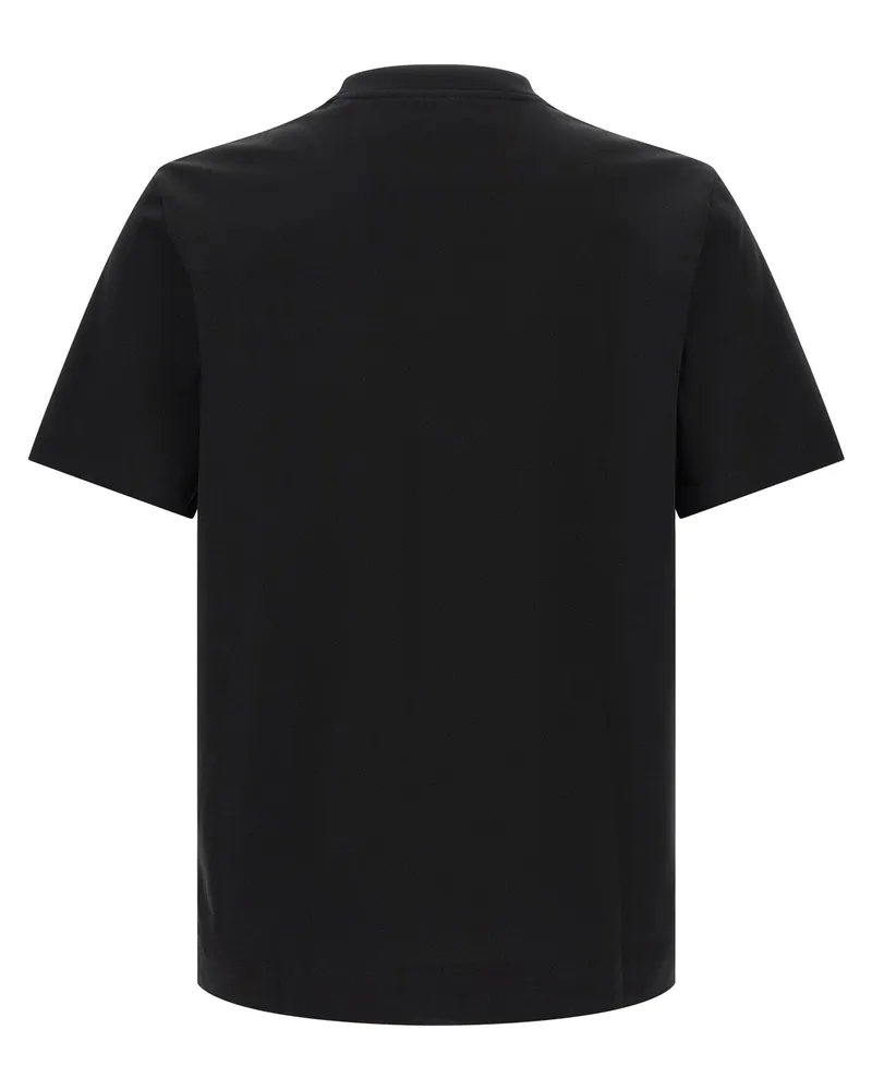 HUGO BOSS Graphic Mercerized Cotton T-Shirt — Black Black