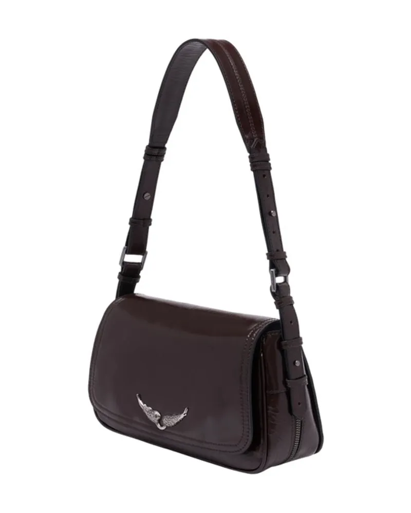 Zadig & Voltaire Women's Le Zouzou Shoulder Bag -  Leather Brown Calfskin Shoulder-Hobo-Bags Brown