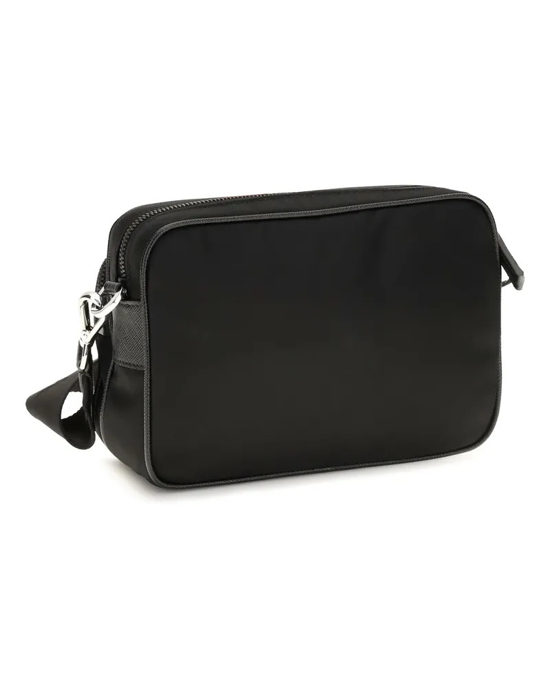 Prada Men's Shoulder Bag Bandoliera Black Recycled Polyamide Black
