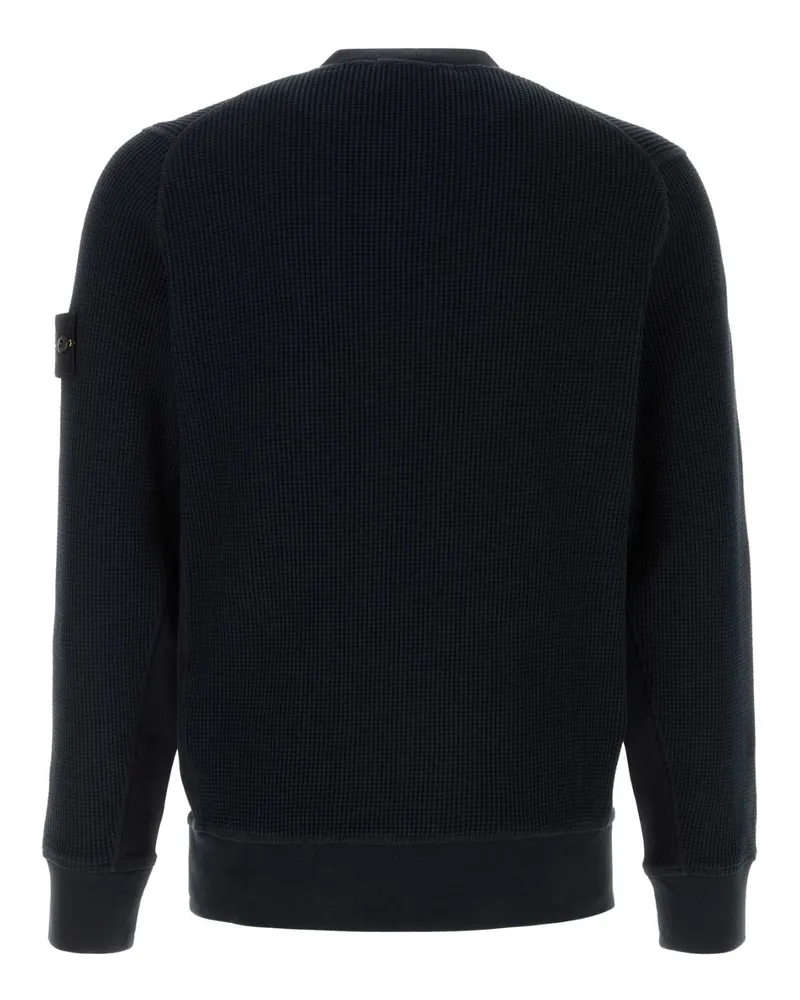 Stone Island Men's Midnight Blue Cotton Sweatshirt Navyblue Felpe Sweater Navy