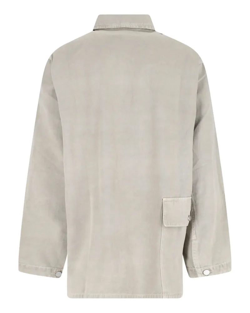 Christophe Lemaire Men's Jackets Grey Cotton Gray
