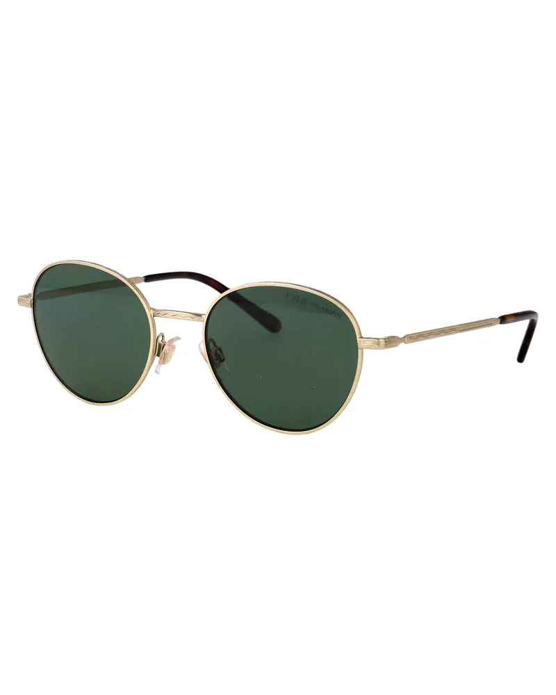Ralph Lauren Men's Sunglasses 0ph3144 Semi-Shiny Pale Gold Metal Gold