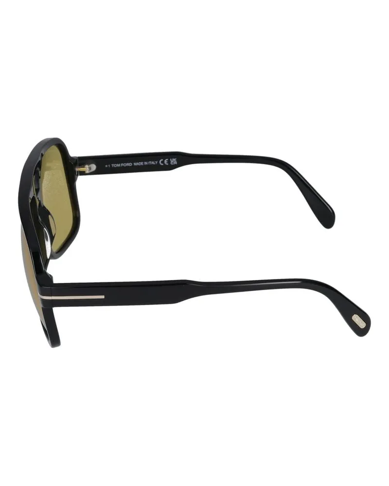 Tom Ford Unisex Ft0884 Injected Frame Sunglasses Black Black