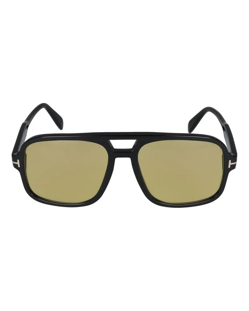 Tom Ford Unisex Ft0884 Injected Frame Sunglasses Black Black