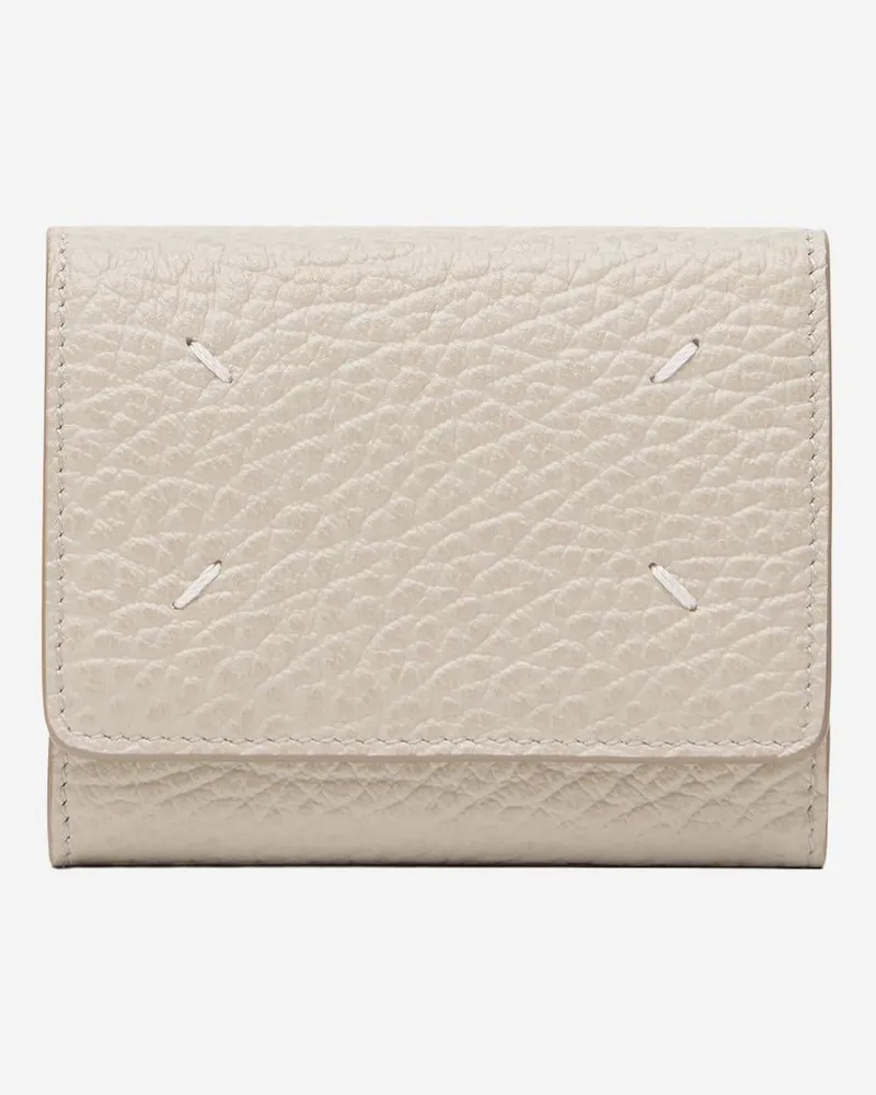 Maison Margiela Women's Leather Wallet Ivory & Purses Ivory