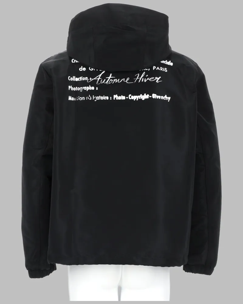 Givenchy Lightweight Windbreaker Jacket — Black Black