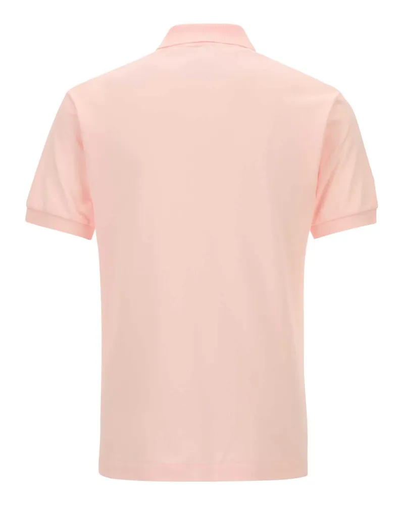 Lacoste Men's Pastel Pink Piquet Polo Shirt T03 Exterior: Cotton T-shirts And Polos Pink
