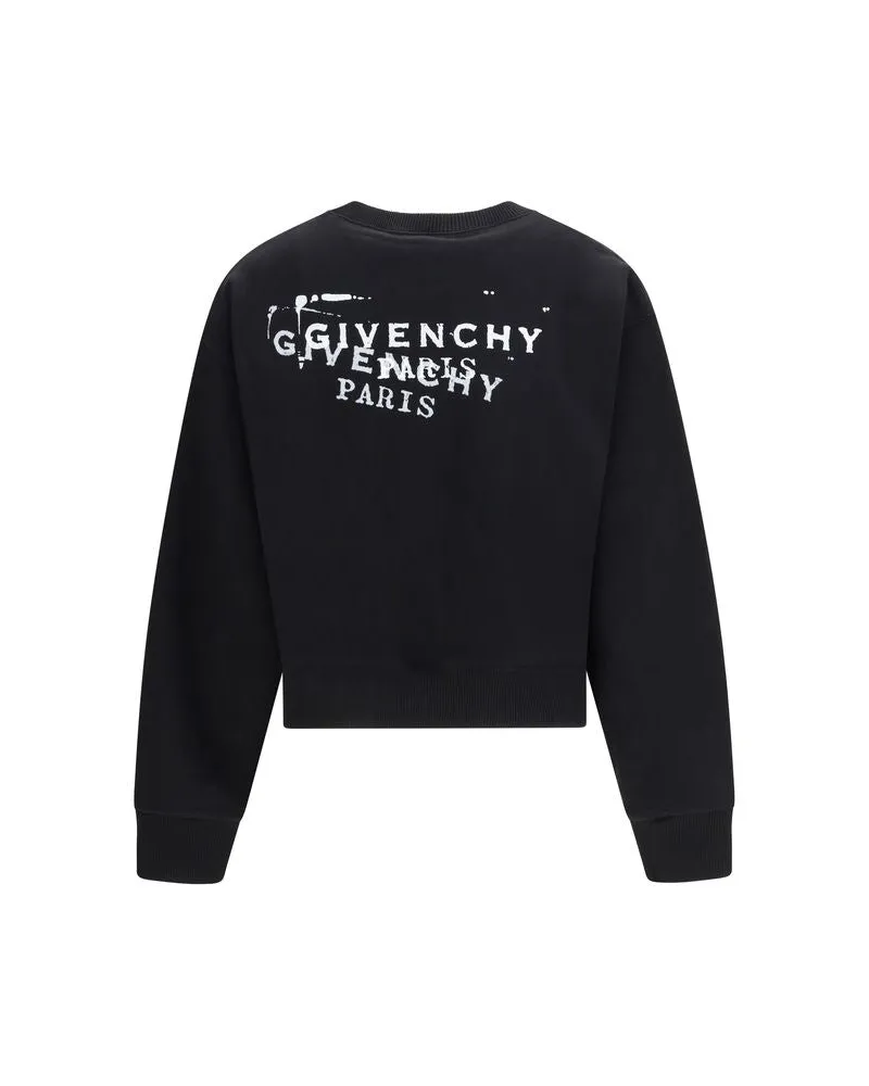Givenchy Women Black Cotton Sweatshirt Clothing Black