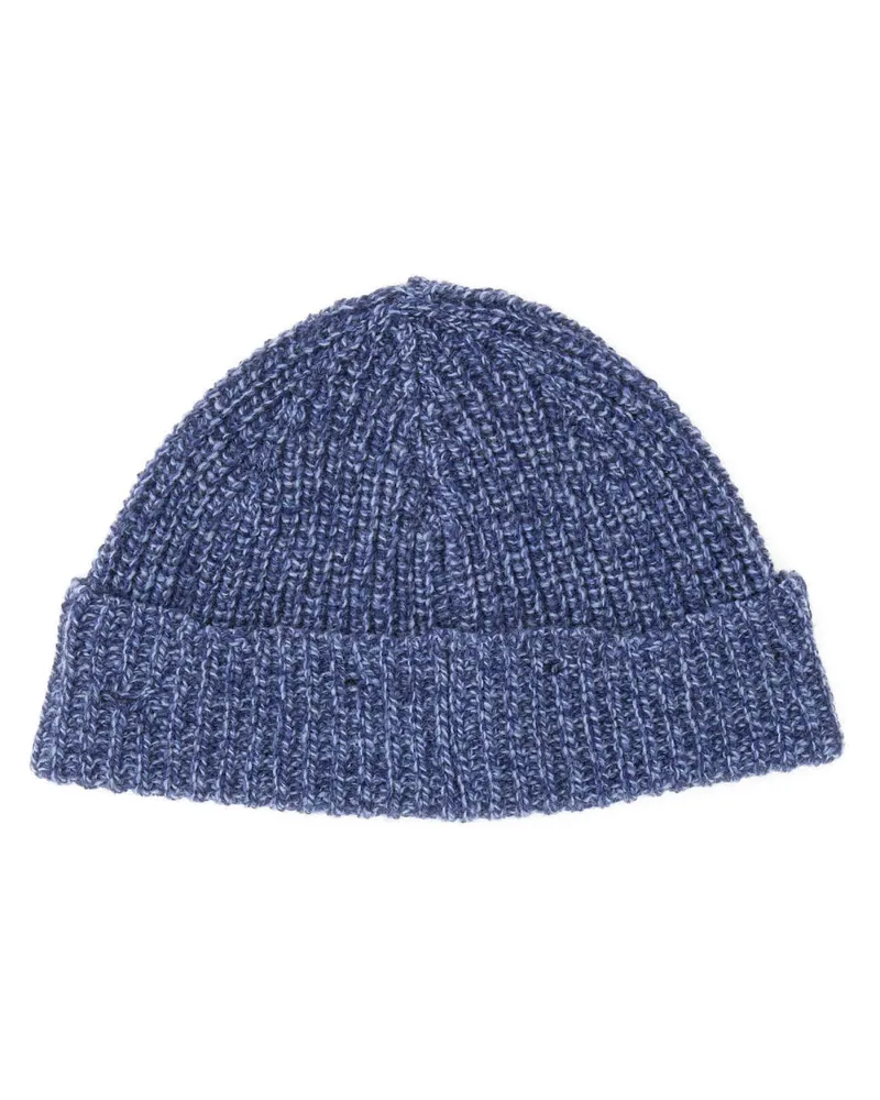 Marni CLMC0173Q0_UFH30100B56 Marni Mending Embroidery Beanie — Blue Blue