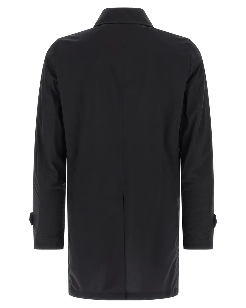 MOORER Men's Blue Polyamide Coat Clothing Black