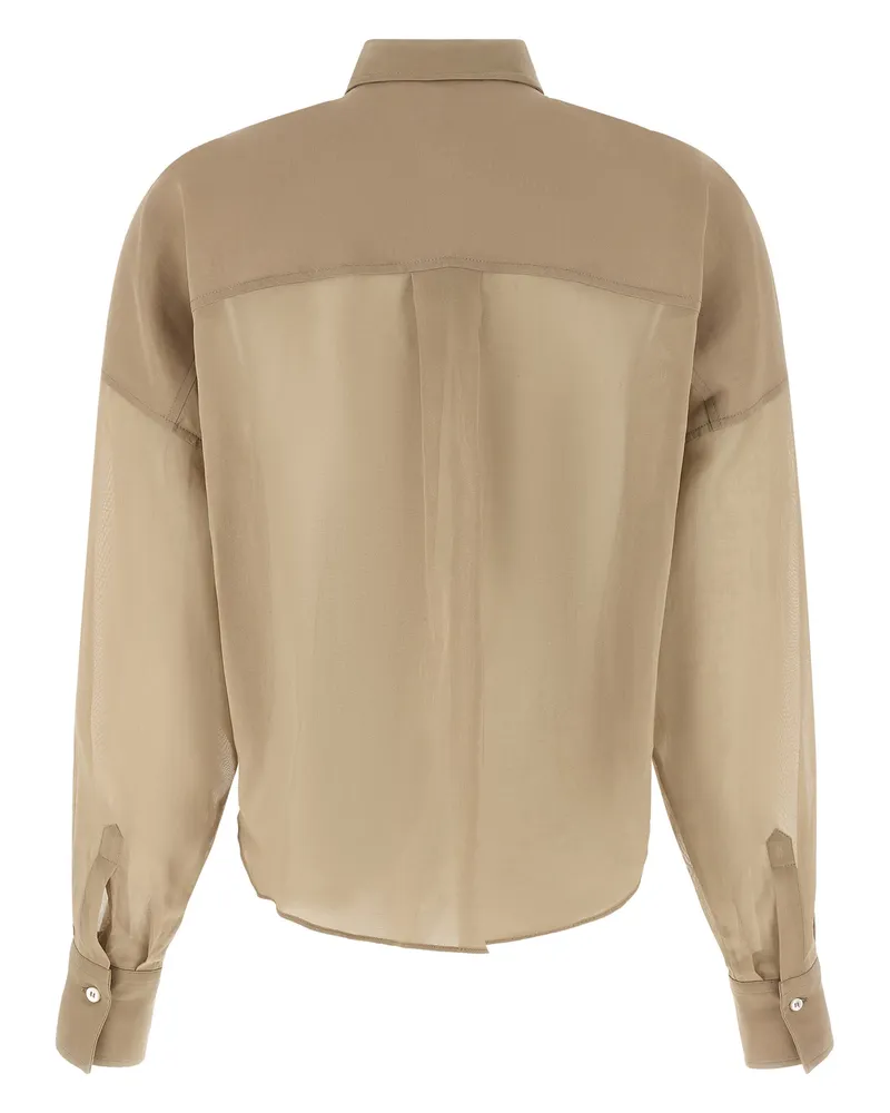 Brunello Cucinelli Women's Beige Cotton Blouse Beige