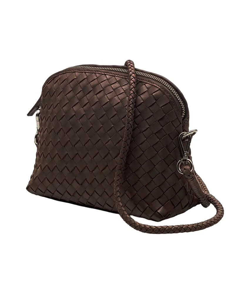 Dragon Diffusion Chunky Fellini Calfskin Leather Clutch — Brown Brown