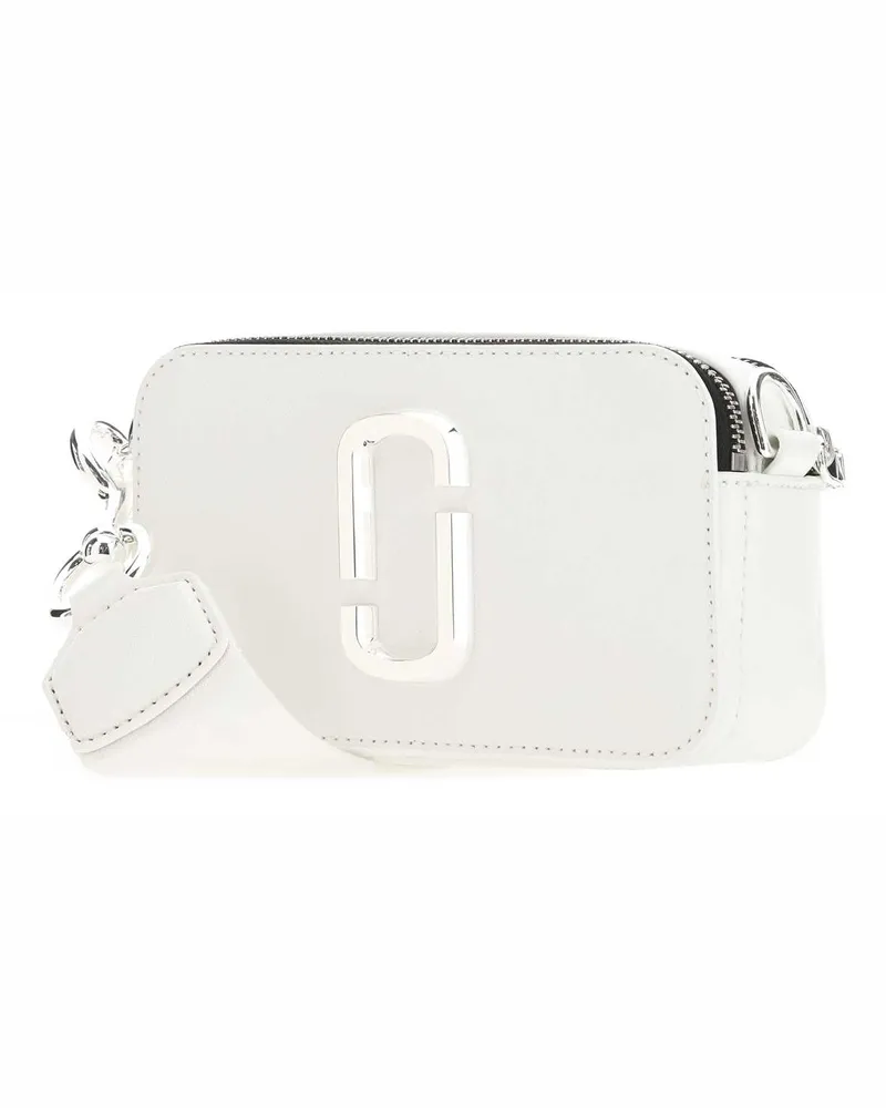 Marc Jacobs Women's White Leather Small The Snapshot Crossbody Bag 100 Borse A Mano White