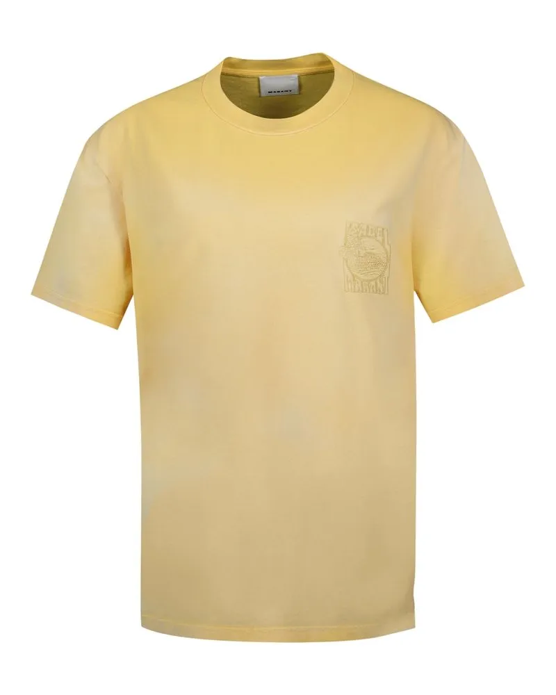 Isabel Marant Unisex Honore T-Shirt -  Cotton Yellow Concept-Store Ready-To-Wear Yellow