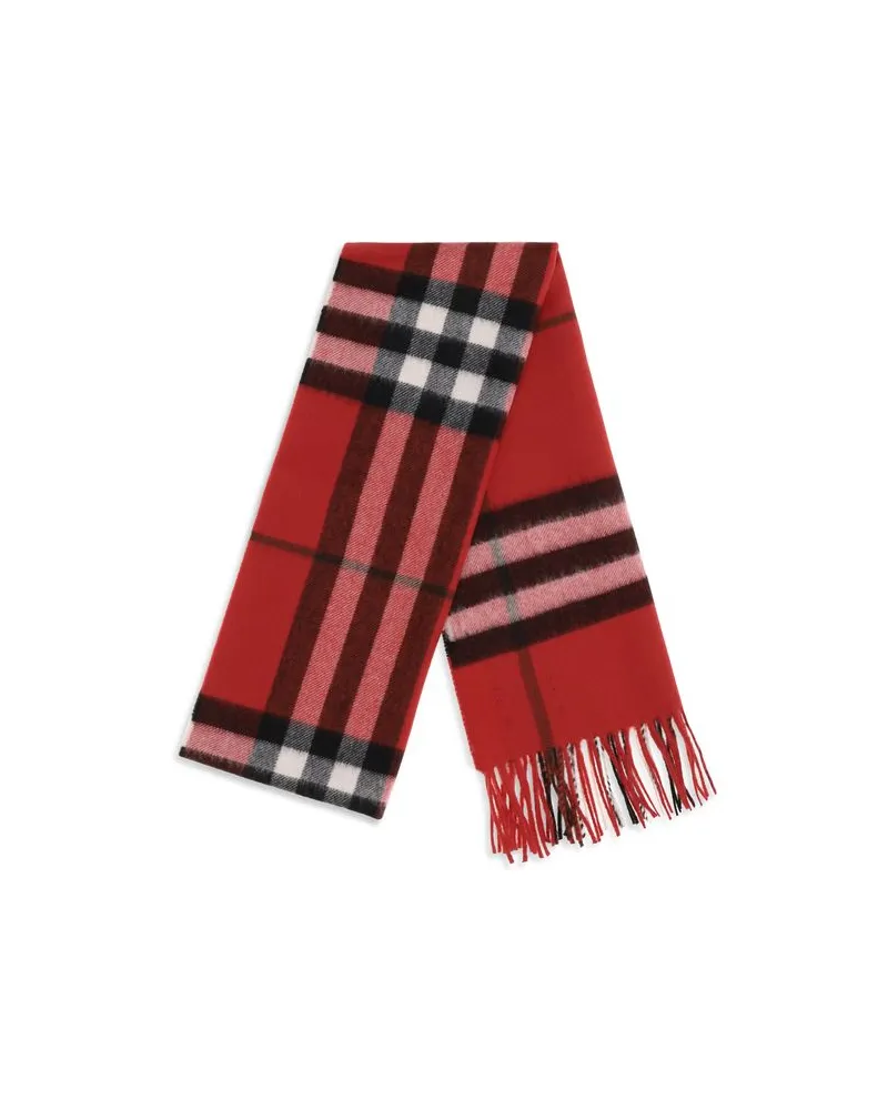 Burberry Women's Multicolor Cashmere Scarf Red